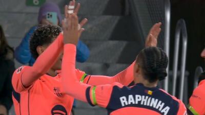 گل اول بارسلونا به الچه (یامال)