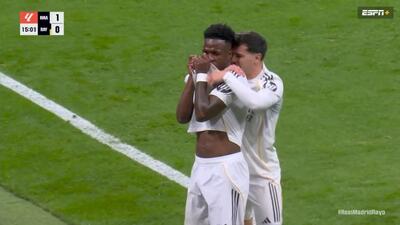 گل اول رئال مادرید به رایووایکانو (وینیسیوس)