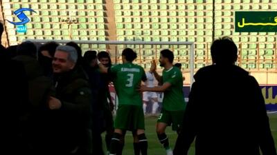 گل دوم شمس آذر به مس رفسنجان (سوپرگل رضا محمدی فزونی)