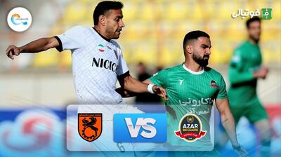 خلاصه بازی شمس آذر قزوین 2-0 مس رفسنجان