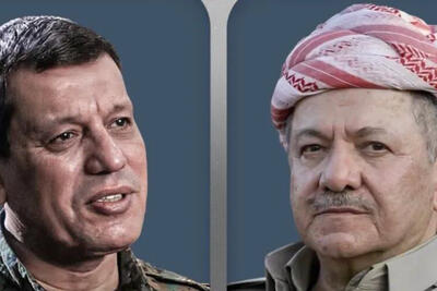  تأکید بارزانی و فرمانده قسد بر تحکیم صلح و ثبات سوریه