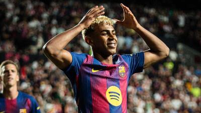 یامال، ستاره ۱۸ ساله بارسلونا به رکورد مارادونا رسید - پارس فوتبال