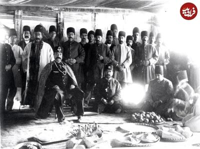  تصویری کمتر دیده شده از یک مراسم تاریخی در دربار پادشاه ایران +عکس