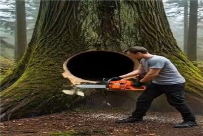  معماری خلاقانه؛ تبدیل درخت چند صد ساله به خونه زندگی که هیچکس نه نمیگه