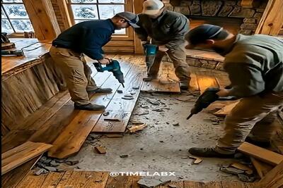 معماری خلاقانه؛ کف زمین آشپزخونه رو کندن رودخونه زدن زیرش با روح و روانت بازی میکنه