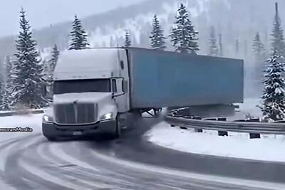 معماری طبیعت؛ آدم رو سگ بگیره ولی جو نگیره مثل این راننده تریلی