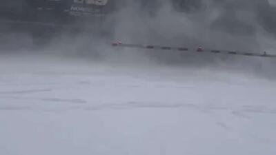  نجات راننده کامیون آمریکایی پس از برخورد قطار به وسیله نقلیه‌اش در کارولینای شمالی