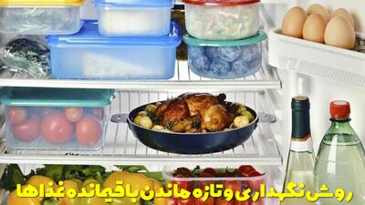  بهترین روش نگهداری و تازه ماندن باقیمانده غذاها در یخچال چیست؟