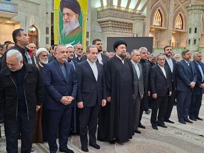 تجدید میثاق عراقچی و معاونان وزارت خارجه با آرمان‌های امام (ره)