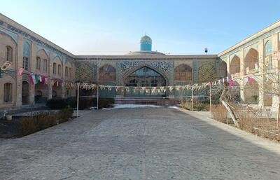  مرمت گنبد و مأذنه مسجد تاریخی سردار قزوین