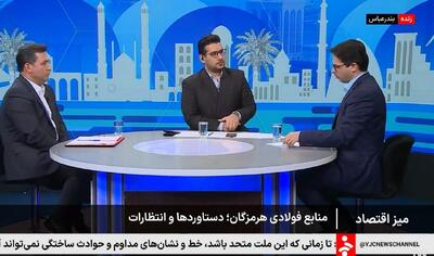  مشروح برنامه میز اقتصادی شبکه خبر با موضوع «صنایع فولادی هرمزگان، دستاوردها و انتظارات»