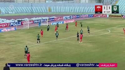 گل اول فولاد به خیبر توسط رامین رضاییان + ویدئو