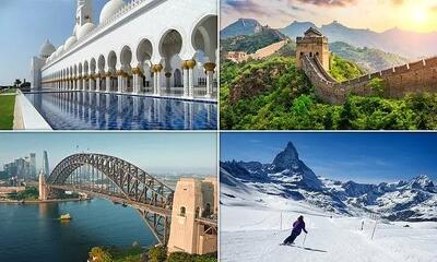  عاشقانه‌ترین جاذبه‌های گردشگری جهان؛ جایی برای برج ایفل در جمع ۱۰ تای اول نیست