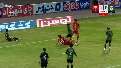 گل دوم فولاد به خیبر توسط سلیمانی + ویدئو