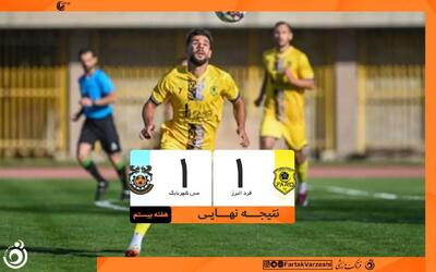 توقف مس شهر بابک برابر فرد البرز؛ از دست رفتن دو امتیاز حیاتی در کورس صعود