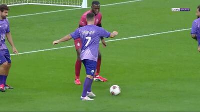 گل ادن هازارد در دیدار خیریه با پاس گل مارسلو