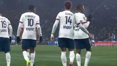 گل دوم پاری سن ژرمن به استراسبورگ (نونو مندز)