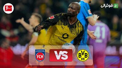خلاصه بازی دورتموند 3-2 هایدنهایم