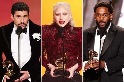 برندگان جوایز گرمی ۲۰۲۶ اعلام شدند/ تصاویر