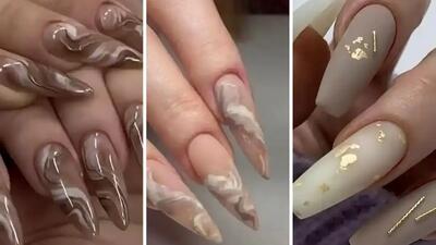  طرح های ناخن رنگ نود؛ شیک ترین ایده های طراحی مینیمال