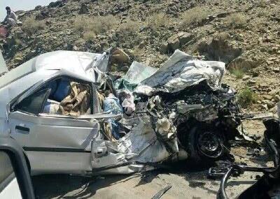  تصادف مرگبار کامیون با پژو در جاده چالوس/ ۲ نفر در دم جان باختند