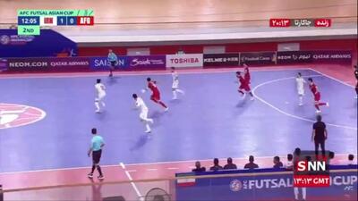  گل دوم ایران به افغانستان توسط حسین طیبی در دقیقه 9 نیمه دوم