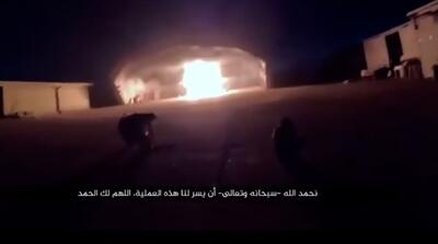  تصاویر حمله داعش به فرودگاه بین‌المللی نیجر