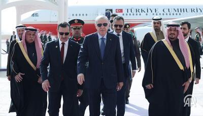  اردوغان وارد ریاض شد