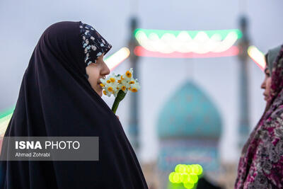 عکس/ شب نیمه شعبان در مسجد مقدس جمکران