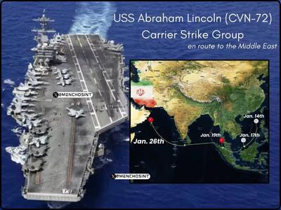 تحرکات تازه و مشکوک آبراهام لینکلن در نزدیکی ایران