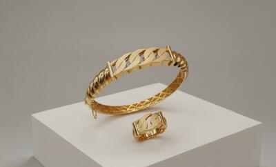  ایده ست دستبند و انگشتر طلا براساس استایل‌ شما - چی بپوشم