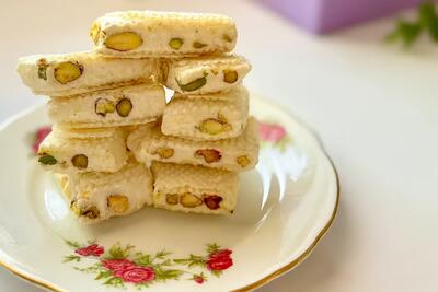 طرز تهیه گز خانگی کش دار قدم به قدم