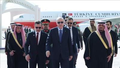  اردوغان وارد ریاض شد