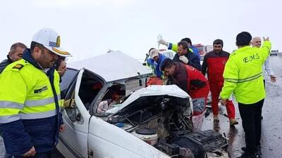 واژگونی پژو پارس در محور شاهرود–میامی؛ ۳ نفر مصدوم شدند