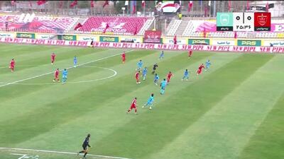  تیر دروازه چادرملو مانع گلزنی سرگیف برای پرسپولیس شد + ویدئو