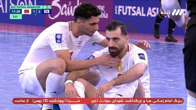 گل دوم تیم ملی فوتسال ایران به ازبکستان (سوپرگل احمدعباسی)