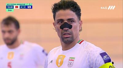 گل پنجم تیم ملی فوتسال ایران به ازبکستان (طیبی)