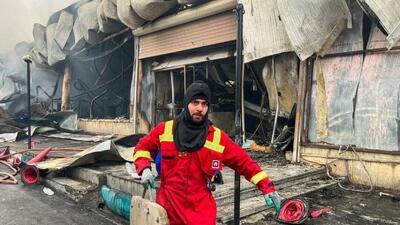 گزارش تصویری/ آتش‌سوزی بازار بزرگ جنت‌ - تهران