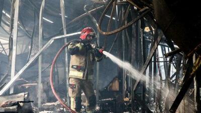 علت حادثه آتش سوزی بازارچه جنت در دست بررسی است