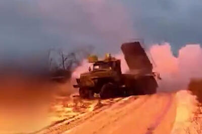 ببینید | حمله موشکی روسیه به یک پایگاه نظامی اوکراین