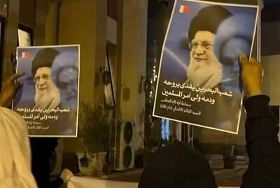  فیلم/ ندای لبیک یا خامنه‌ای در تظاهرات شبانه بحرینی‌ها