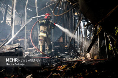 علت حادثه آتش سوزی بازارچه جنت در دست بررسی است
