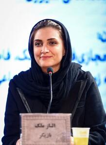 الناز ملک با تیپ ساده و مشکی در دومین روز جشنواره فیلم فجر/ تصاویر