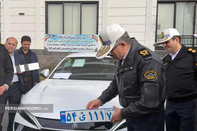 رونمایی پلاک خودروهای برقی و هیبریدی ایران +عکس