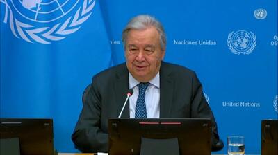 دبیر کل سازمان ملل بار دیگر بر تشکیل کشور فلسطین تاکید کرد