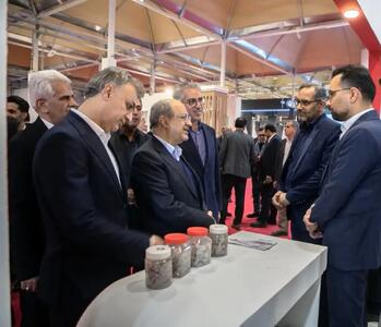  معاون معدنی وزیر صمت از غرفه ایمپاسکو بازدید کرد