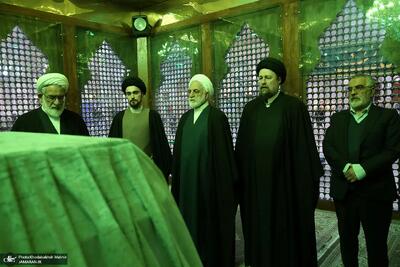 پسر سیدحسن خمینی در کنار غلامحسین اژه‌ای + عکس