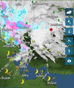 عکس: هم اکنون، گستره پوشش ابر در آسمان ایران