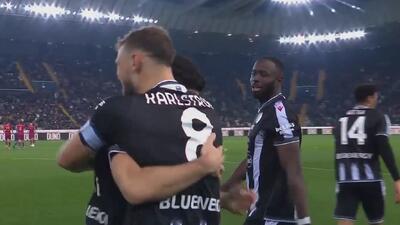 گل اول اودینزه به آاس رم (اکلنکمپت)