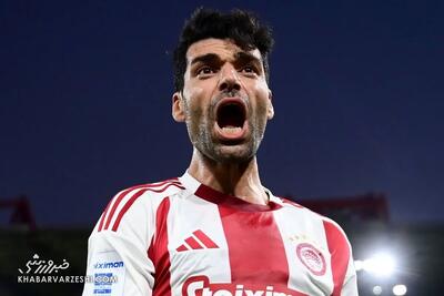 گل دوم المپیاکوس به آستراس توسط مهدی طارمی